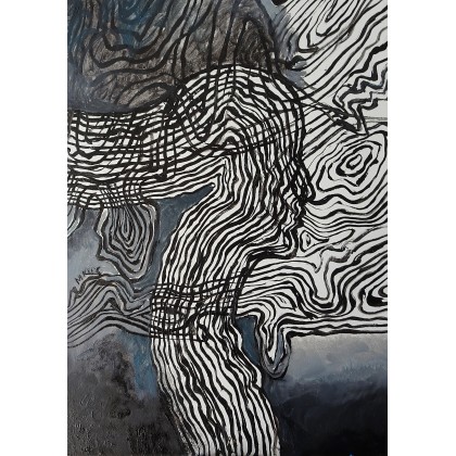 linearna kobieta, Marlena Kuć, obrazy olejne