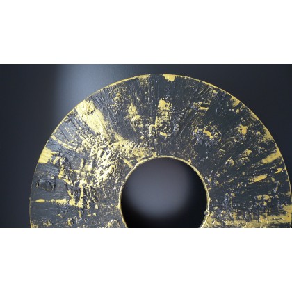 Krystyna Ciećwierska - rzeźby - Dwa oblicza - tryskająca złotem foto #3