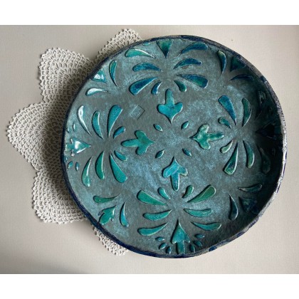 ultraviolet - naczynia - Duży talerz ceramiczny Zielonek - pater foto #3