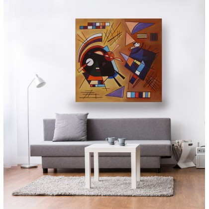 Emilia Czupryńska - obrazy olejne - Duży obraz - abstrakcja czekoladowa ala Kandinsky foto #1