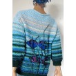 sweter oversize niebieski