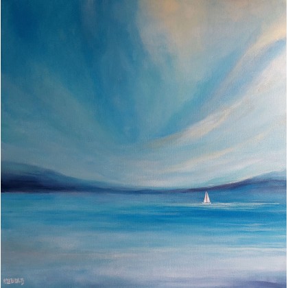 Morze - obraz akrylowy 60/60 cm, Paulina Lebida, obrazy akryl