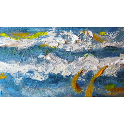 Elżbieta Goszczycka - obrazy olejne - Morska trawa / Oprócz błękitnego nieba.. foto #1