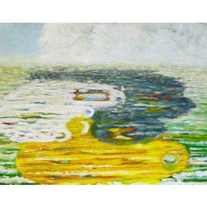Elżbieta Goszczycka - obrazy olejne - Morze Białe, Morze Czarne, Morze Żółte 90 x 70 cm foto #3