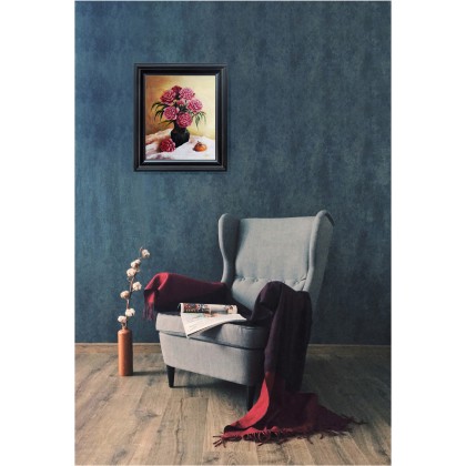 Joanna Tomczyk - obrazy olejne - Moc pachnących piwonii, obraz olejny, 46 x 38 cm foto #2