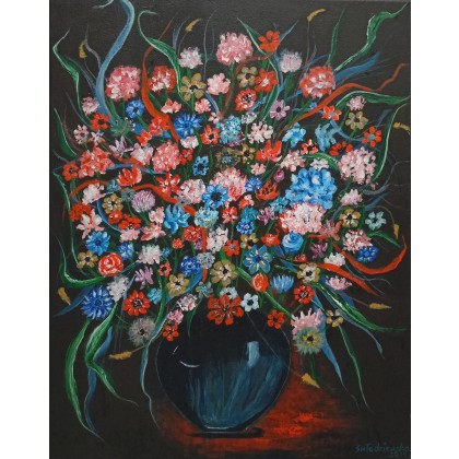 Bukiet kwiatów 2, Sylwia Młodziejewska, obrazy akryl