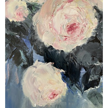 Myroslava Burlaka - obrazy olejne - Kwiaty. Delikatne róże. foto #1