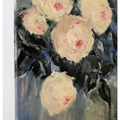 Myroslava Burlaka - obrazy olejne - Kwiaty. Delikatne róże. foto #3
