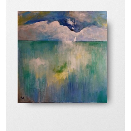 Morze  -obraz 40/40 cm, Paulina Lebida, obrazy akryl