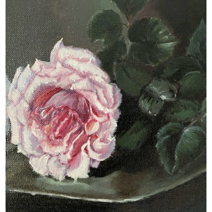 Myroslava Burlaka - obrazy akryl - Świeżo ścięte róże.Kwiaty róży. foto #3