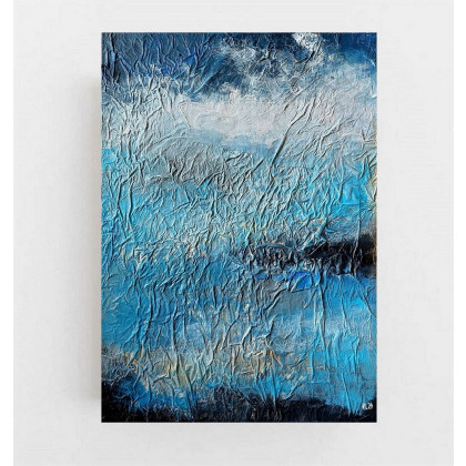Abstrakcja-obraz akrylowy 70/50 cm, Paulina Lebida, obrazy akryl