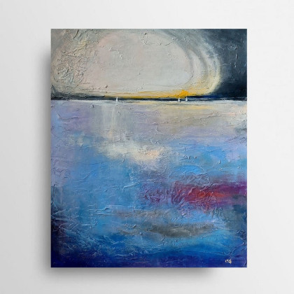 Morze-obraz akrylowy 60/50 cm, Paulina Lebida, obrazy akryl