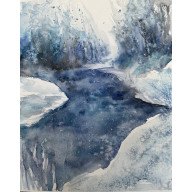 ZIMOWY STRUMYK (30X40 CM)