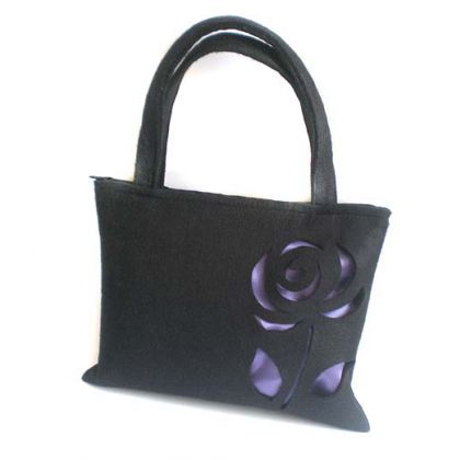 torebki do r�ki Czarna filc�wka