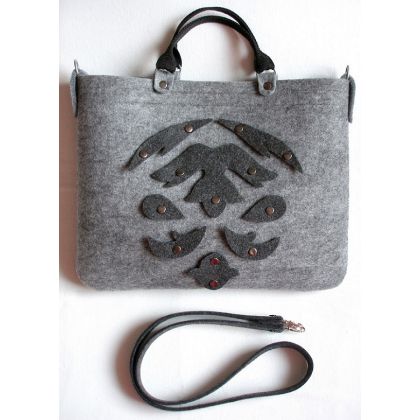torby na rami� Folk felt elegant
