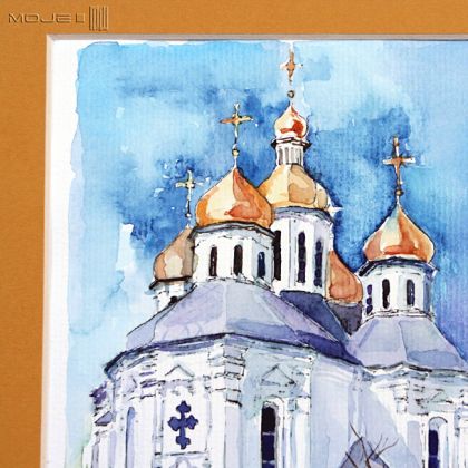 Moje MW - obrazy akwarela - Katedra Objawienia, Ukraina foto #2
