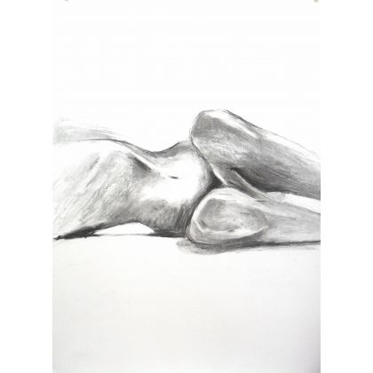 ciało, Alina Louka, rysunki tech.mieszana