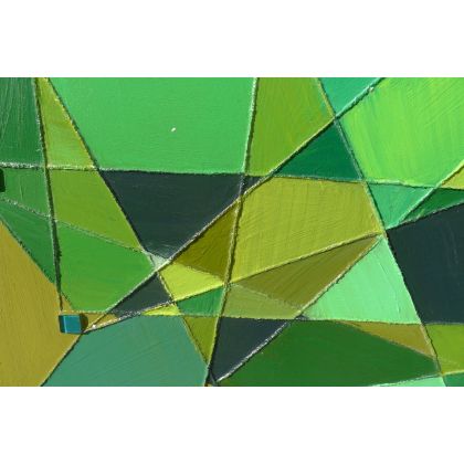Krystyna Ciećwierska - obrazy akryl - kalejdoskop oliwkowy foto #1