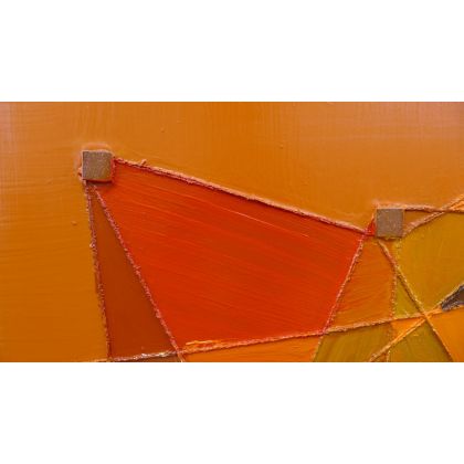 Krystyna Ciećwierska - obrazy akryl - kalejdoskop pomarańczowy foto #1