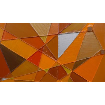 Krystyna Ciećwierska - obrazy akryl - kalejdoskop pomarańczowy foto #2