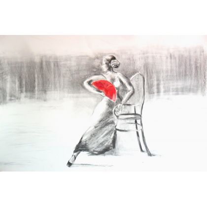 flamenco , Alina Louka, rysunki tech.mieszana