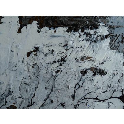 Krystyna Ciećwierska - obrazy akryl - struktury zimowe VI foto #2