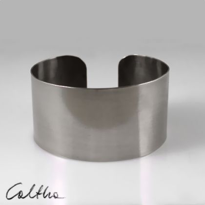 Metalowa bransoleta - gładka, Caltha, bransoletki