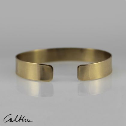 Caltha - bransoletki - Gładka 1 cm - mosiężna bransoleta foto #3