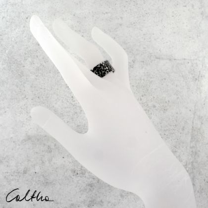 Caltha - pierścionki - Plamki - srebrny pierścionek foto #3