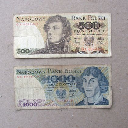 Pami�tki PRL-u banknoty przed denominacj�