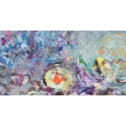 Eryk Maler - obrazy olejne - Kwiaty i Arbuzy, 120x80 cm, 2021 foto #2