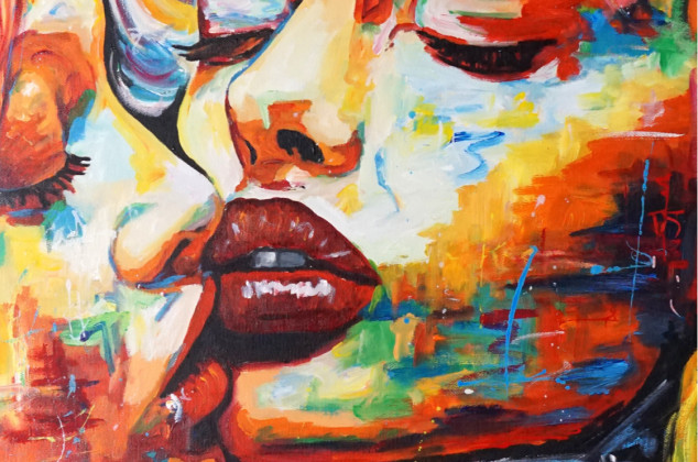 Rafal Stach ; Kissing the mirror 70x100
