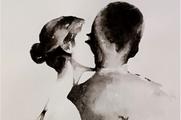 Joanna Tomczyk ; Czułość, Akwarela A3