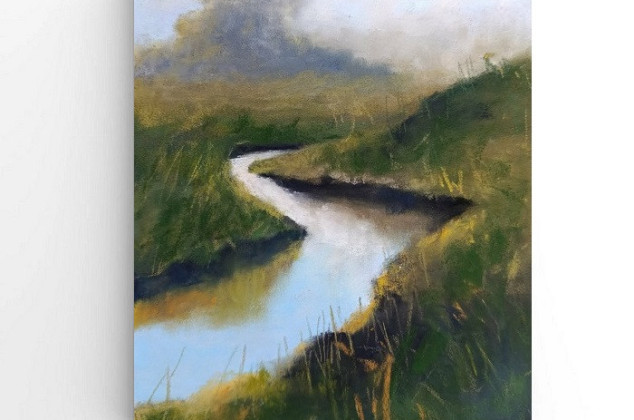 Paulina Lebida ; Pejzaż -rysunek pastele