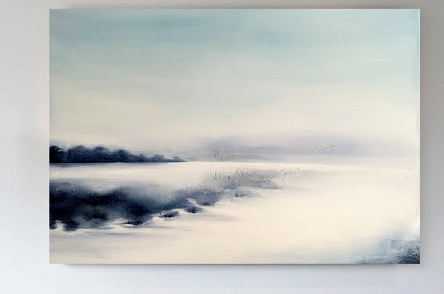 Katarzyna Stanisławek ; Cisza zimowego horyzontu/ 100x70/ Akryl na płótnie