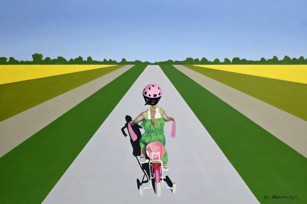 Monika Adamczyk ; Różowy kask