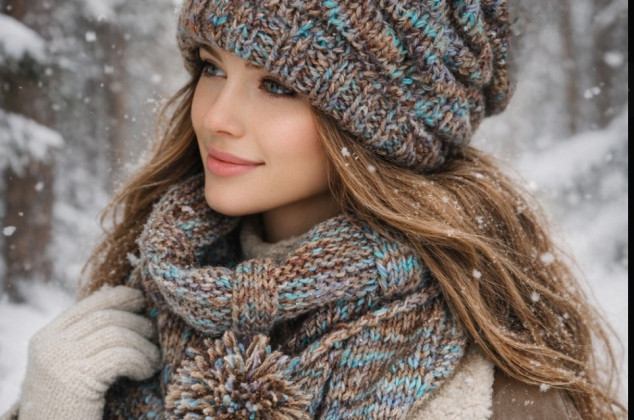 art.a ; Czapka plus szal-chusta