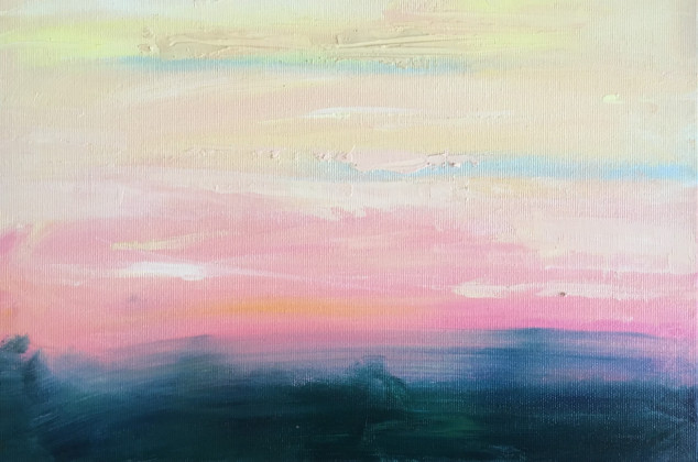 Bogna Woskowicz ; Abstrakcyjne niebo #1