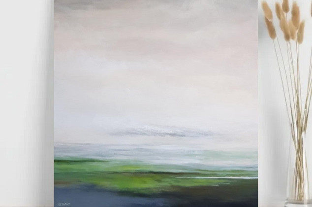 Paulina Lebida ; Droga do zapomnienia   - obraz akrylowy 100/80 cm