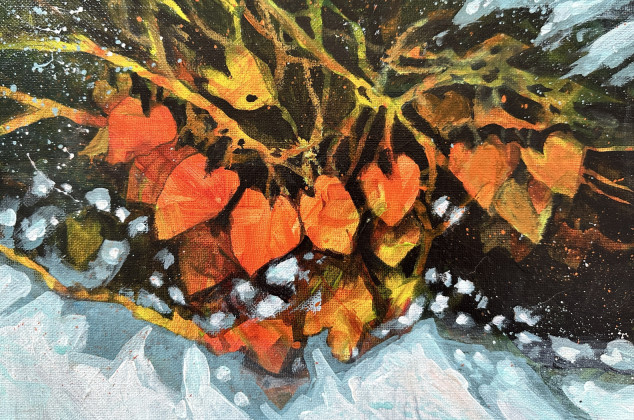 Krystyna Nowak ; Jesienne kiście (24x30 cm)