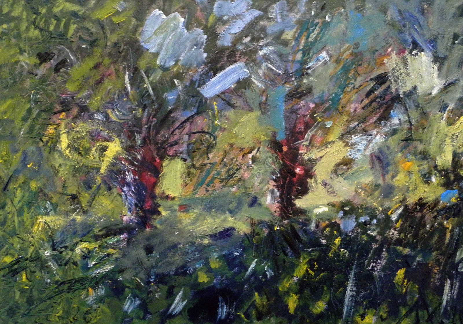 Eryk Maler ; Wierzby, lato, 70x100 cm