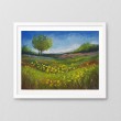 Słoneczna łąka- rysunek pastele
