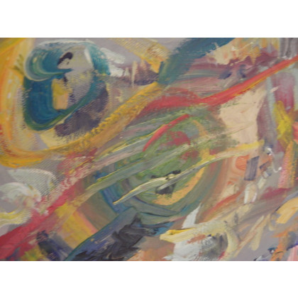 Eryk Maler - obrazy olejne - Ryby, na niebie, ekspresjonizm, 2021 foto #3