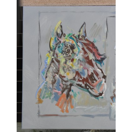 Eryk Maler - obrazy olejne - 3 x Koń, HALOIMPRESJONIZM, 2021 foto #2