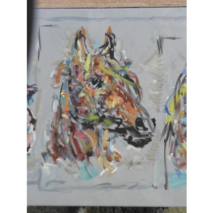 Eryk Maler - obrazy olejne - 3 x Koń, HALOIMPRESJONIZM, 2021 foto #3