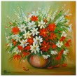 Polne kwiaty 50-50cm  obraz olejny