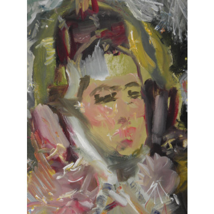 Eryk Maler - obrazy olejne - Gravitas - Ciąża, 90x45, 2021 foto #2