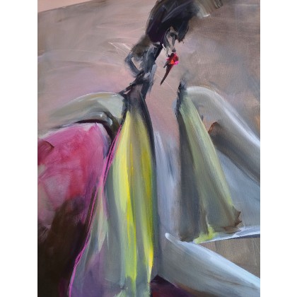 Alina Louka - obrazy akryl - Woman 80x60 foto #2