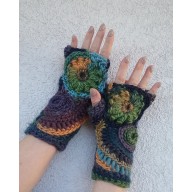 Mitenki freeform crochet laguna S/M