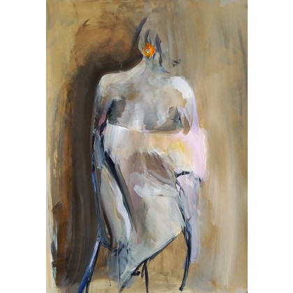kobieta 100x70, Alina Louka, obrazy akryl